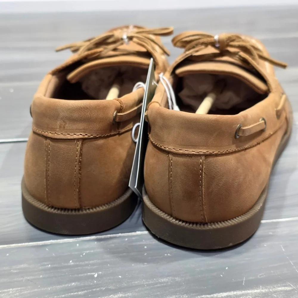 Goodfellow & Co Mens‎ Leather Loafers Bennett Casuals Slip On Size 8 Cognac